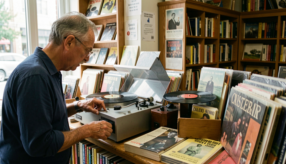 an independent record label at work